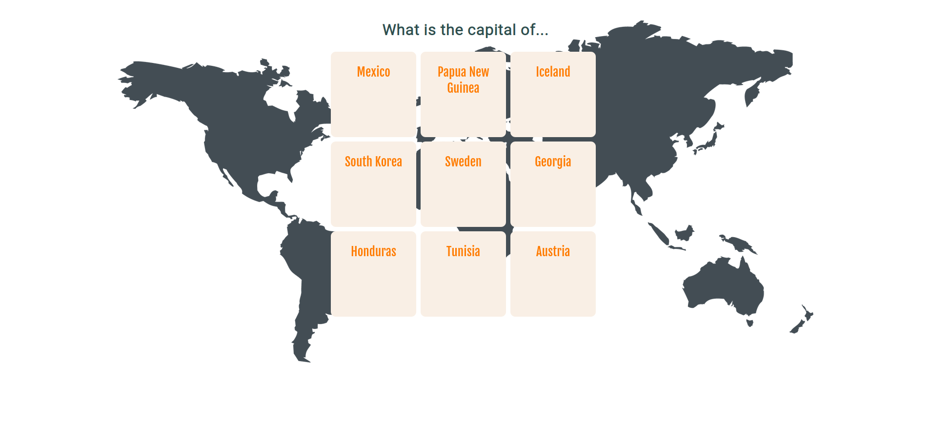 World Map Quiz